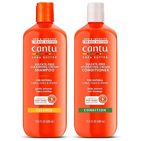 Cantu Shampoo And Conditioner, Cantu Coconut Curling Cream, Cantu Shampoo, Cantu Shea Butter For Natural Hair, Cantu Hair Products, Purple Shampoo And Conditioner, Shampoo And Conditioner Set, Hair Help, Hydrating Cream