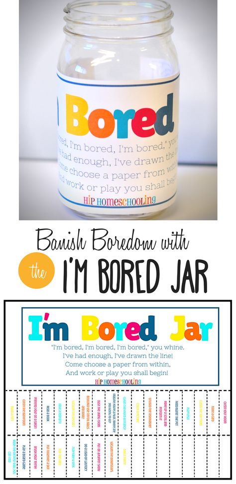 I'm Bored Jar, Boredom Jar, Funny Activities, Summer Boredom, Bored Jar, Smart Parenting, Things To Do When Bored, Boredom Busters, I'm Bored