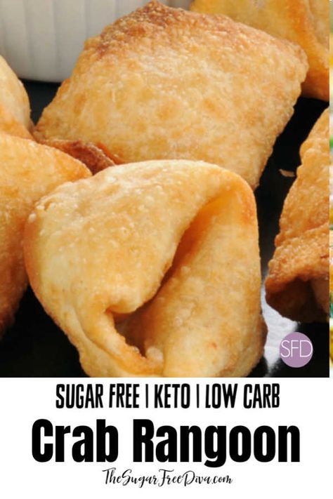 Low Carb Crab Rangoon, Low Carb Low Fat Recipes, No Carb Recipes, Crab Rangoon, Low Carb Low Sugar, Best Low Carb Recipes, Low Carb Diet Recipes, Homemade Recipe, Carb Meals