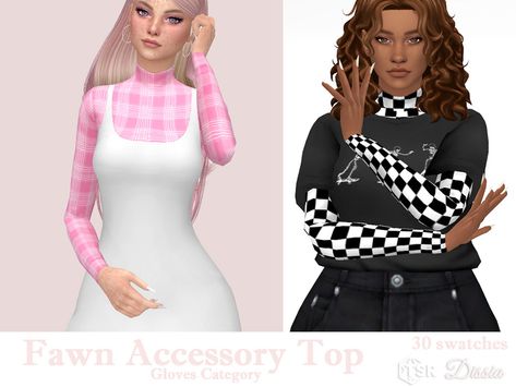 Sims 4 Cc Shirt Accessory, Sims 4 Undershirt Accessory, Sims 4 Accessory Top, Cc Top, Bodysuit Pattern, Female Accessories, Cc Folder, Steampunk Skirt, Sims 4 Teen