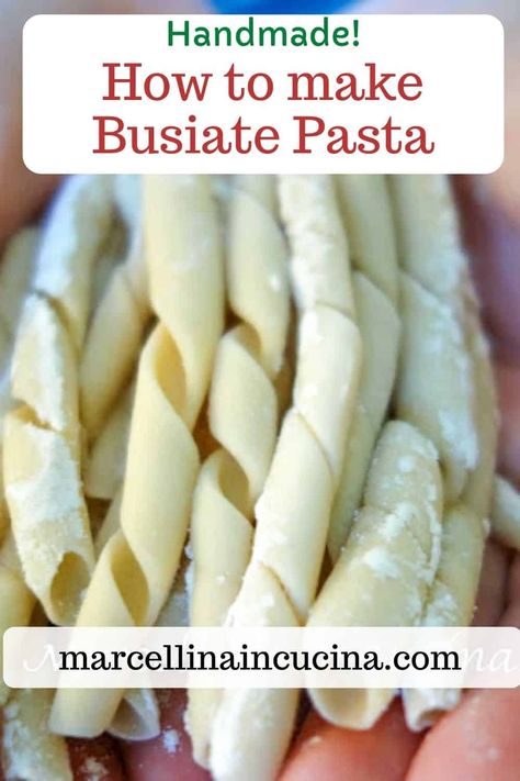 Rare Recipes, Eggless Pasta, Western Sicily, Pasta Handmade, Pasta Design, Noodle Recipes Homemade, Easy Homemade Pasta, Type Of Pasta, Fresh Pasta Recipes