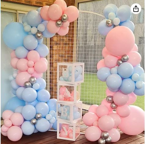 Unique Party Decor, Silver Balloons, Gender Reveal Party Supplies, Ballon Party, Wedding Anniversary Celebration, Gender Reveal Balloons, Silver Balloon, Gender Reveal Party Decorations, Gender Reveal Decorations