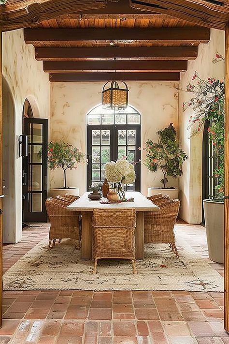 Mediterranean Interior Design Style: Key Elements and Inspirations - Quiet Minimal Medditeranean Style Home, Mediterranean Interior Design Style, Spanish Revival Interior, Modern Spanish Style, Mediterranean Interior Design, Italian Farmhouse, Mediterranean Interior, Mediterranean Landscaping, Mediterranean Design