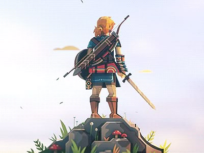 Low-Poly Link Animation by UI8 Zelda Animation, Link Gif, Matt Anderson, Legend Of Zelda Memes, Gameboy Color, Animation Gif, Link Art, Character Animation, Link Zelda