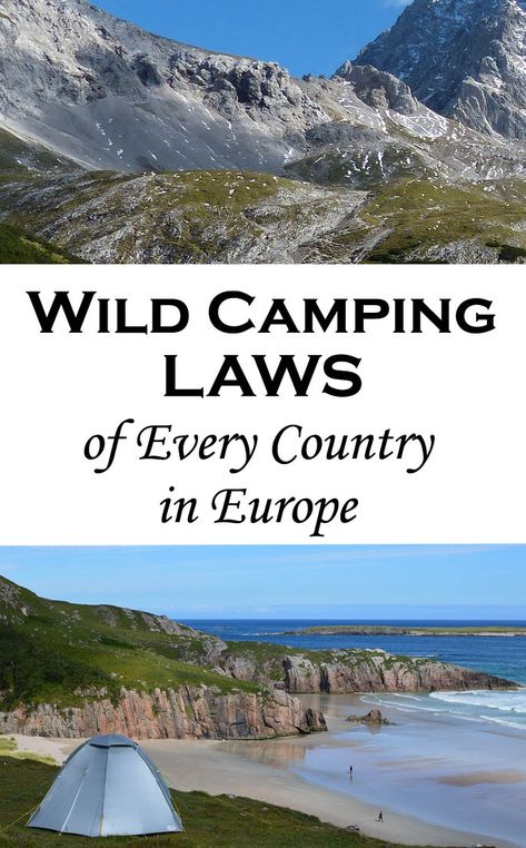 The wild camping laws of every country in Europe! Hope this helps if you want to plan a free camping trip in the Balkans, Alps, Austria, Spain, Germany, etc. :) Austria Camping, Camping Europe, Alps Austria, Camping Safety, Wild Camp, Wild Camping, Camping Places, Camping Guide, Camping Checklist