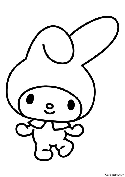 My Melody Coloring Pages, My Melody Coloring, Melody Coloring Pages, Drawings To Trace, Hello Kitty Colouring Pages, Kitty Coloring, Melody Hello Kitty, Hello Kitty Coloring, Princess Coloring Pages