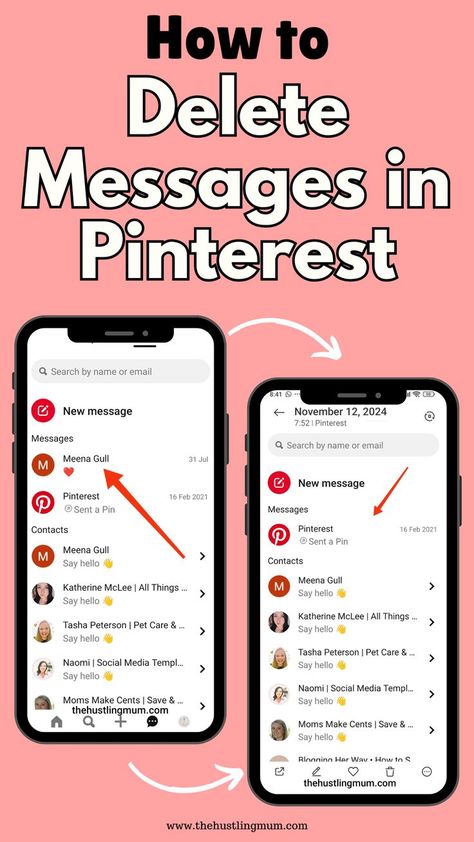 How to Delete Messages on Pinterest How To Delete Messages On Pinterest, Things To Search On Pinterest, Pinterest Messages, Pinterest Tutorials, Pinterest Help, Hidden Messages, Pinterest Traffic, Pinterest Tips, Clutter Free