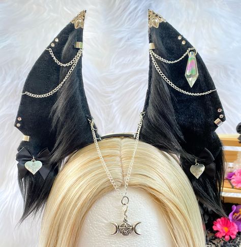 style, fashion, neko, handmade, small business, egirl, crystals, anubis, anubis ears, cosplay Anubis Ears, Anubis Cosplay, Egyptian Headpiece, Witch Music, Ears Cosplay, Handmade Small Business, Kawaii Cosplay, Pink Faux Fur, Star Top