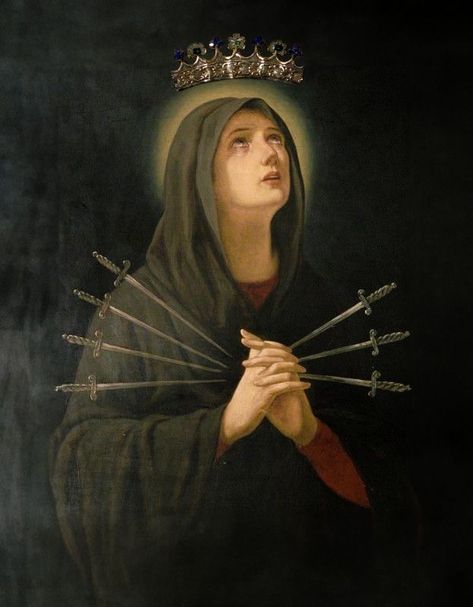 Pesaro Italy, Roman Catholic Art, Virgin Mary Art, Catholic Pictures, Jeanne D'arc, Rennaissance Art, Catholic Images, Our Lady Of Sorrows, Blessed Mother Mary