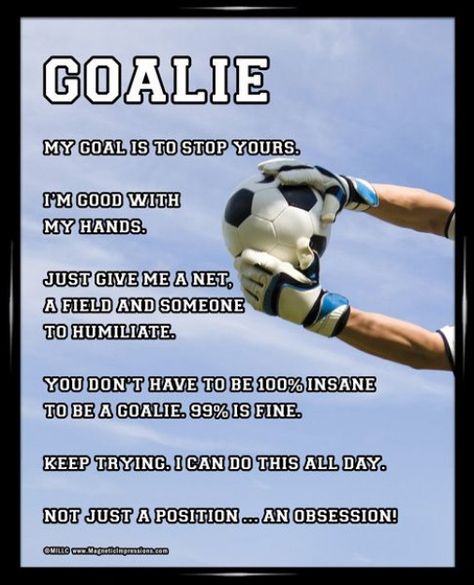 Soccer 101, Goalkeeper Quotes, Soccer Quotes Funny, Soccer Crafts, Soccer Things, Soccer Posters, Soccer Time, Messi Gif, Goalkeeper Training