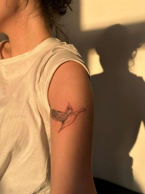 Morning Doves Tattoo, Snow Goose Tattoo, Wild Goose Tattoo, Wild Geese Mary Oliver Tattoo, Canadian Goose Tattoo, Wild Geese Tattoo, Appalachia Tattoo, Mary Oliver Tattoo, Geese Tattoo