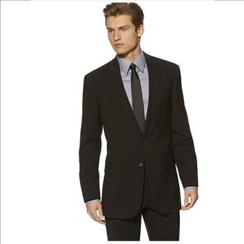 Kenneth Cole New York Suit Black Solid Slim Fit, Size 40R - W34, Retail $650 | Property Room Interview Dress, Interview Attire, Slim Fit Suit Men, Mens Suit Jacket, Mens Attire, Suit Black, Clothing Men, Tuxedo For Men, Slim Fit Suit