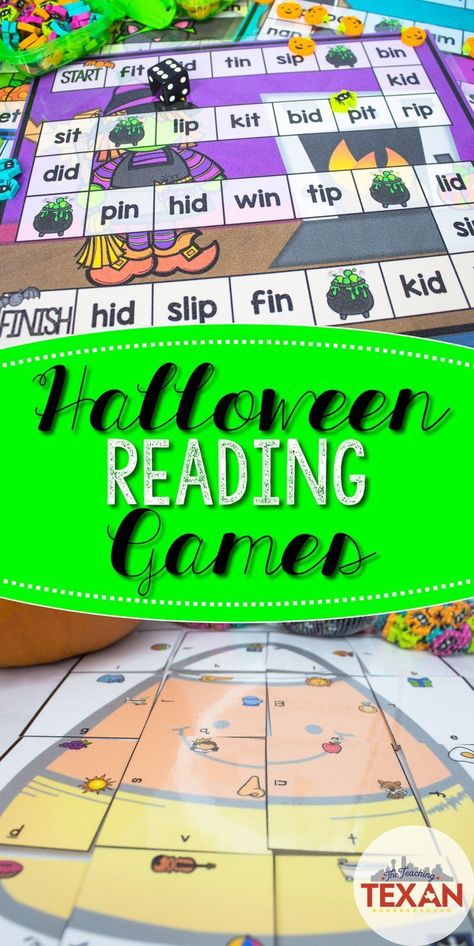 Halloween Reading Games, Halloween Literacy Games, Halloween Word Work, Halloween Phonics, Cvc Blending, Halloween Reading Activity, Tutoring Activities, Halloween Literacy Activities, Halloween Literacy Centers