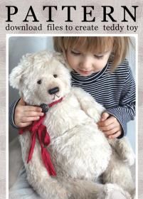 Garry by Ann Teddy bears | Handmade teddy bears for sale on Tedsby Teddy Bear Making, Teddy Bear Patterns Free, Teddy Bears For Sale, Sunbonnet Sue, Teddy Toys, Teddy Bear Pattern, Animal Patterns, Rag Dolls, Handmade Teddy