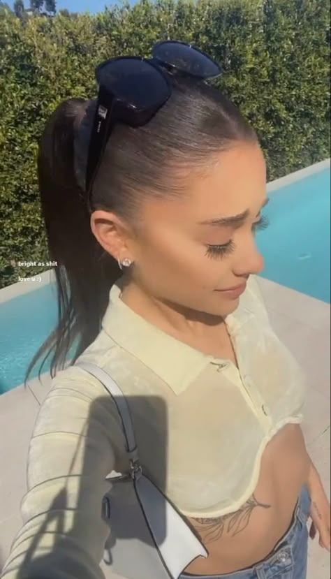 Ariana Grande Postions Photo, Ariana Grande Pictures Instagram, Cute Ariana Grande Pictures, Aesthetic Ariana Grande Pictures, Ariana Grande 2022, Aesthetic Ariana Grande Photos, Hair Ariana Grande, Ariana Grande Hair, Ariana Video