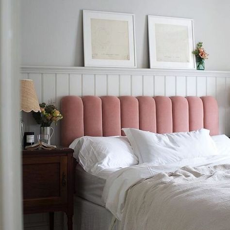 Pink Headboard, Bed Back Design, Jungle Decor, Bed Headboard Design, Bed Design Modern, Serene Bedroom, Relaxing Bedroom, Bedroom Bed Design, Bed Furniture Design