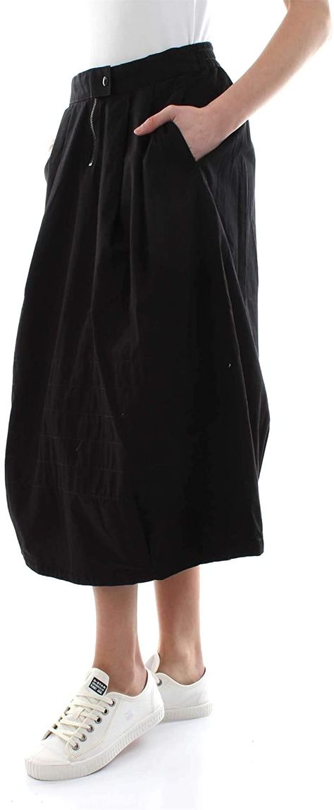 G-STAR RAW Women's Parachute Skirt, Black (Black 868-990), X-Large : Amazon.co.uk: Clothing Zipper Skirt, Indigo Dye, G Star Raw, Fashion Item, Best Sellers, Amazing Women, All Fashion, Casual Looks, Midi Skirt