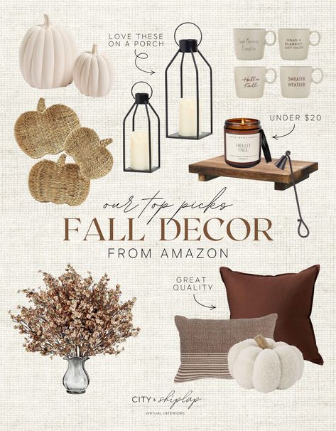 Fall Decor Amazon, Modern Organic Fall Decor, Amazon Fall Decor, Winter Interior Design, Decor From Amazon, Indoor Fall Decor, Boho Fall Decor, Cozy Sweaters Autumn, Fall Deco