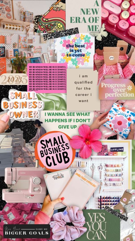 Small Business Vision Board #myfirstshuffle #visionboard2023 #smallbusiness #smallbusinessvisionboard #moodboards #inspoboard #inspirational #creativecollage #art #designer #design #visionboard23 #motivationalquotes Small Business Mood Board, Small Business Dream Board, Spirituality Mood Board, Business Vision Board, The Best Is Yet To Come, Inspiration Wall, Business Quotes, Small Business Marketing, Business Owner