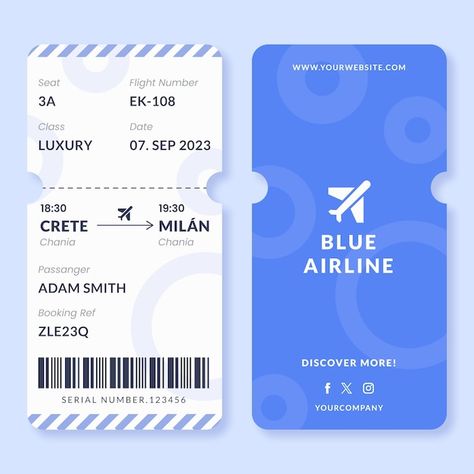 Travel ticket Vectors & Illustrations for Free Download | Freepik Airline Tickets Design, Boarding Ticket Design, Air Ticket Design, Ticket Avion, Travel Ticket Design, Travel Illustration Design, Train Ticket Design, Fake Airplane Ticket, Flight Ticket Design