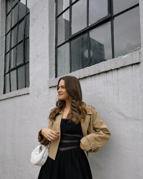 A dress with pockets AND shorts underneath? Yes please. 👏🏼 This one is 20% off through tonight & my cropped trench is 15% off. Shop them via my LTK here: https://liketk.it/4DFy1 #bumpstyle #bumpfriendly #dressthebump #abercrombiestyle #abercrombie #lbd #trenchcoat #trenchoutfit #casualstyle #dallasinfluencer #neutralstyle #coolmomstyle #springoutfits #springstyle Styling Cropped Trench Coat, Mini Skirt Trench Coat, Oversized Cropped Trench Coat, Black Mini Dress Trench Coat, Urban Outfitters Spring Button-up Dress, Cool Mom Style, Trench Outfit, Yes Please, 15 % Off