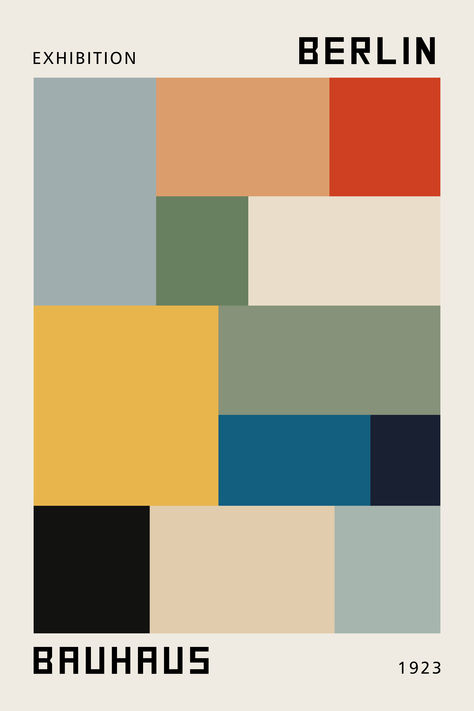 Bauhaus Poster Print, Physical Poster, Geometric Composition, Minimalist Print, Retro Wall Art, Exhibition Print, Moderne Kunst, Home Decor Bauhaus Color Scheme, Bauhaus Art Movement, Bauhaus Wall Art, Bauhaus Color Palette, Bauhaus Kitchen, Bauhaus Colors, Bauhaus Exhibition, Bauhaus Print, Geometric Composition