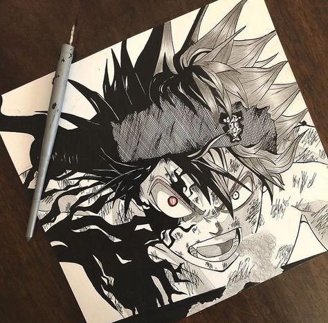 Animation Drawing Sketches, Clover Manga, Manga Coloring Book, Pen Illustration, Best Anime Drawings, Dragon Ball Art Goku, Anime Drawing Books, Anime Canvas Art, Alien Concept Art