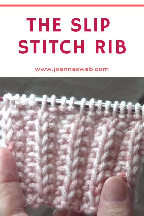 Ralvery Knitting Free Pattern, Rib Stitch Knitting Tutorials, Crochet Slip Stitch Ribbing, Rib Knitting Patterns, Rib Knit Stitch Patterns, Knitted Ribbing Patterns, Knitting Rib Stitch, Knitting Ribbing, Knit Slip Stitch