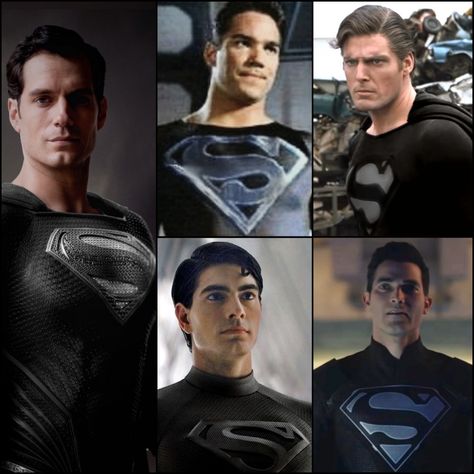 Superman Black Suit #snyderverse #snydercut Brandon Routh Superman, Superman Black Suit, Superman Actors, Superman Suit, Black Superman, Superman Pictures, Brandon Routh, Superman Family, Superman Man Of Steel