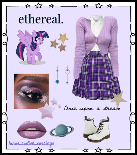 MLP-inspired outfits pt1 - twilight sparkle Outfit | ShopLook Mlp Twilight Sparkle Inspired Outfits, Twilight Sparkle Outfit Ideas, Twilight Sparkle Outfits Aesthetic, Twighlight Sparkle Cosplay, Mlp Halloween Costumes, Mlp Outfit Ideas, My Little Pony Inspired Outfits, Mlp Costume, Rarity Inspired Outfits