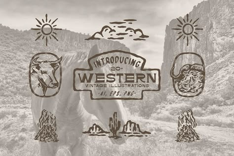 Western Illustration, Farm Branding, Western Logo, Cattle Brands, Ranch Ideas, High Chaparral, Hand Drawn Logo, Western Vintage, Design Boards