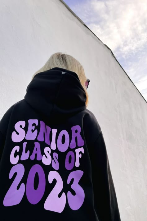 Class Merch Ideas, Senior Hoodies Design Ideas, High School Football Posters, Hoodies Design Ideas, Junior Hoodies, Senior Sweatshirts, Senior Year Fun, Sr 25, Senior Jackets