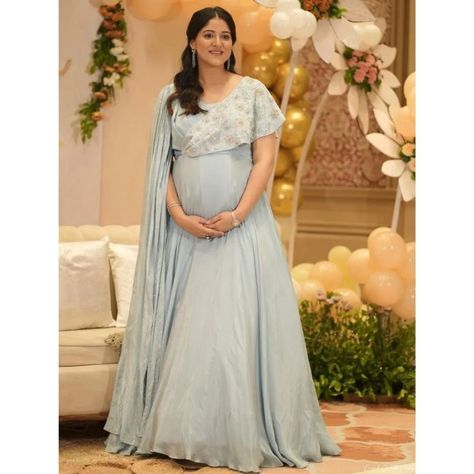 Stepping into a new chapter with grace and style! Our client's baby shower look in this powder blue drape gown was pure enchantment. 💙✨ Shop Now - www.jayaascouture.com For customization dm/whatsapp us Call/whatsapp us +91 9000007804 #HandcraftedBeauty #FashionReel #TimelessBeauty #jayaascouture #womensfashion #jayaas #ootd #jaipurboutique #clothing #CelebrationInStyle #bluedream Drape Gown, Blue Drapes, Blue Dream, New Chapter, Powder Blue, Jaipur, Enchanted, Timeless Beauty, Shop Now