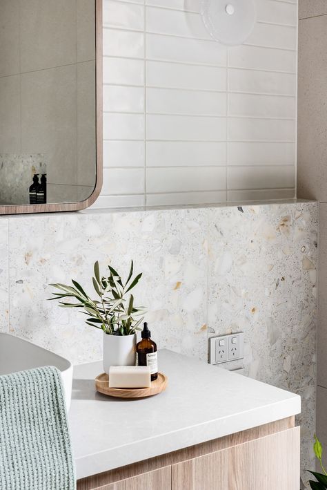 Menzie Grove, Eaglemont - Contemporary - Bathroom - Melbourne - by M.J.Harris Group | Houzz Bathroom Ledge, Ledge Wall, Modern Contemporary Bathroom, Sink Decor, Timeless Bathroom, Bathroom Transformation, Bathroom Design Inspiration, Bathroom Goals, Tile Inspiration