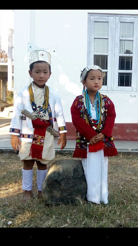 Arunachal Pradesh, North India, Traditional Attire, North East, Fancy Dress, Festival Captain Hat, Creative Ideas, Captain Hat, Harajuku