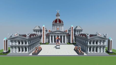 The Great Library of Minecraft Minecraft Map Library Minecraft, Grand Library, Great Library, Cathedral Basilica, Spanish Villa, Minecraft Map, First Draft, Demo Video, Minecraft Designs