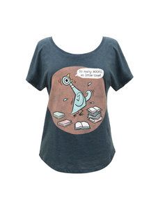 Pigeon So Many Books Ladies T-Shirt | The Eric Carle Museum of Picture Book Art Funny Christian Shirts, Teachers Outfits, Vintage Librarian, Library Shirt, Gift Ideas For Book Lovers, School Library Displays, Literary Shirts, Female Books, Librarian Style