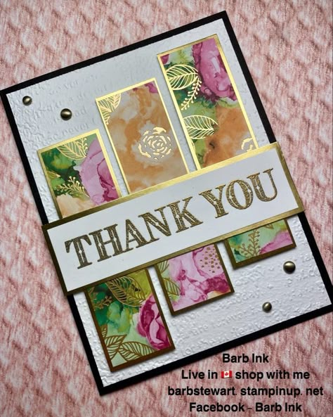 Cards Made With Patterned Paper, Mixed Up Craft Cards, Handmade Cards Using Photos, Using Dsp On Cards, Cas Cards Simple, Pretty Card Designs, Cards With Dsp Paper, Dsp Cards Simple, Thankyoucard Design Handmade