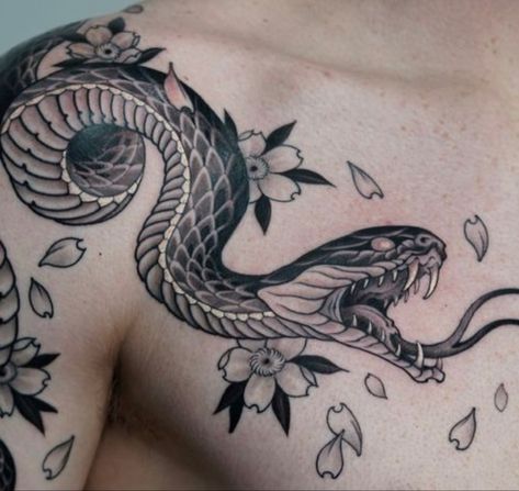 Irezumi Tattoos, Snake Tattoo, All Tattoos, Japanese Tattoo, Shoulder Tattoo, Tattoo Style, Tatting, Art Gallery, Tattoos