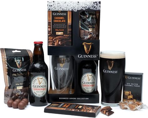 Christmas Alcohol Gifts, Food Gifts For Men, Beer Christmas Gifts, Beer Hampers, Hampers For Men, Guinness Chocolate, Craft Beer Gifts, Dad Birthday Gifts, Caramel Truffle