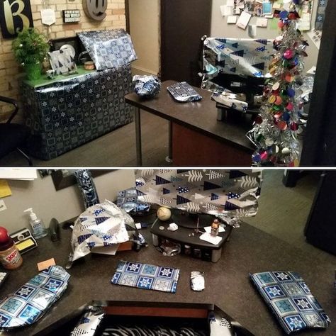 21 Hilarious Office Pranks in 2020 That (Hopefully) Won't Get You Fired Pranks For Boss, Office Birthday Prank Ideas, Office Birthday Pranks Boss, Pranks On Coworkers Funny, Harmless Pranks Offices, April Fools Pranks For Coworkers, Funny Work Pranks, Fun Office Pranks, Co Worker Pranks