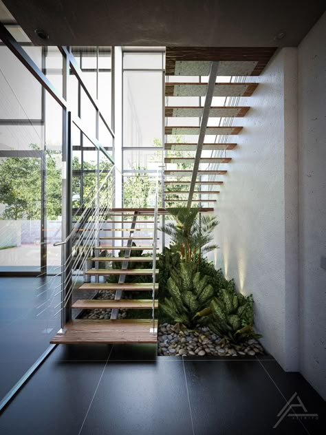 Staircase Landscape, تحت الدرج, Stair Walls, Staircase Design Modern, Contemporary Staircase, Stairs Design Interior, Entry Stairs, Exterior Stairs, Stairs Architecture