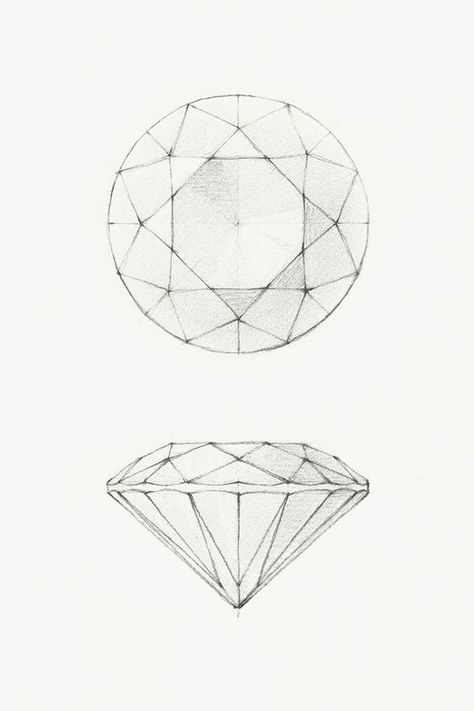 Tiffany diamonds are properly proportioned and cut to achieve the ideal balance of brilliance, dispersion and scintillation. #TiffanyPinterest: Jewel Drawing, Jewelry Rendering, Tiffany Diamond, Diamond Drawing, Jewellery Design Sketches, Jewelry Illustration, Jewelry Design Drawing, Jewelry Drawing, Jewellery Sketches