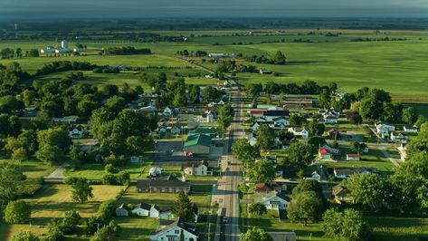 Small Rural Town, Farm Town, Countryside Village, Rural Community, America Photo, Rural Development, Village Map, Vis Dev, Different Types Of People