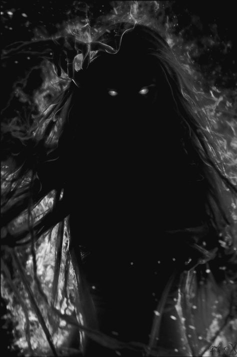 Female Demon Aethstetic, Night Aesthetic Profile Picture, Dark Goddess Aesthetic Art, Dark Entity Aesthetic, Shadow Witch Character, Tortured Soul Art, Shadow Witch Art, Shadows Aesthetic Dark, Dark Sorceress Aesthetic