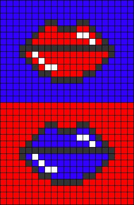 Alpha pattern #39811 | BraceletBook Kiss Outline, Red Alpha Pattern, Face Alpha Pattern, Kiss Alpha Pattern, Album Cover Alpha Pattern, Guitar Alpha Pattern, Mouth Lips, Graph Art, Duplicate Stitch