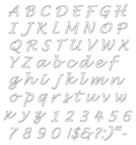 Printable Calligraphy Letter Stencils Alphabet Stencils Printables, Letter Stencils To Print, Lettering Stencils, Free Printable Letter Stencils, Fancy Alphabet, Letters Template, Letter Stencils Printables, Stencil Lettering, Printable Letter Templates