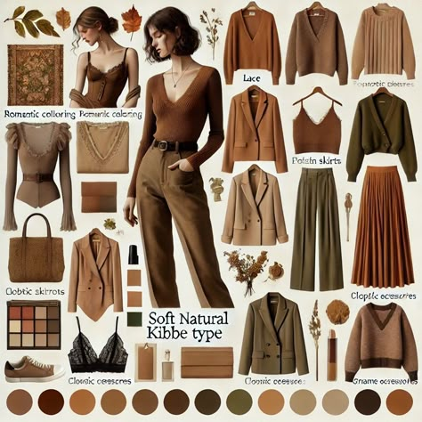 Soft Autumn Holiday Outfit, Soft Autumn Outfits For Winter, Deep Autumn Soft Natural, Soft Autumn Dark Academia, Warm Skin Tone Outfits, Edgy Soft Autumn Outfits, Autumn Tone Outfits, Muted Autumn Outfit, Deep Autumn Outfits Ideas