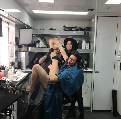 Jay Kulina, Jonathan Tucker, Coven, Hair And Makeup, Leg Tattoos, Season 3, Hair Makeup, Mirror Selfie, Bts