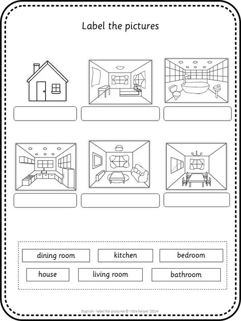 German Resources, French Worksheets, Worksheet For Kids, Worksheets For Kindergarten, Learning English For Kids, French Classroom, English Fun, Vocabulary Practice, English Classroom